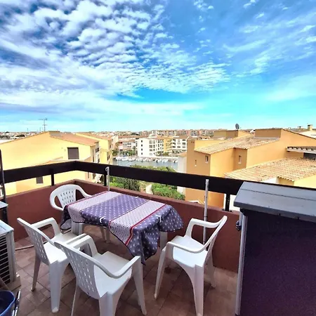 Cap D'agde - Lumineux 2 - 4 Personnes Terrasse Avec Vue Apartmán